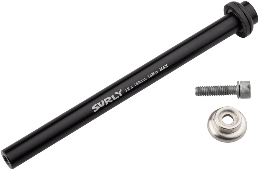 Surly Rear Thru-Axle - 12x142 mm Chromoly Black - Image 2
