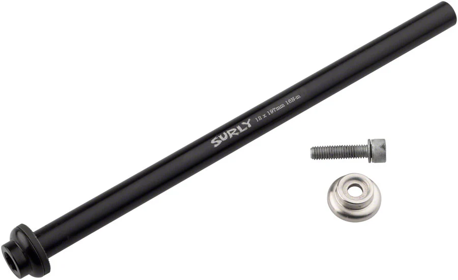 Surly Rear Thru-Axle - 12x197 mm Chromoly Black - Image 2