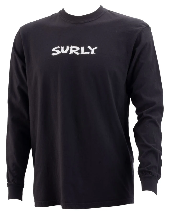 Surly Scratchy Logo Long Sleeve T-Shirt - Unisex Black Medium