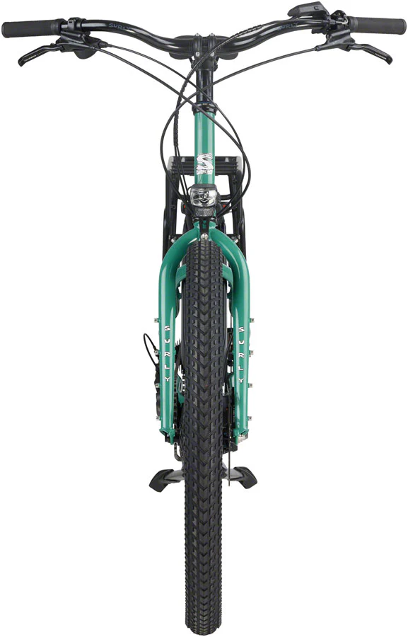 Surly Skid Loader Cargo Ebike - 27.5'' Steel Illegal Smile Green Small - Image 4