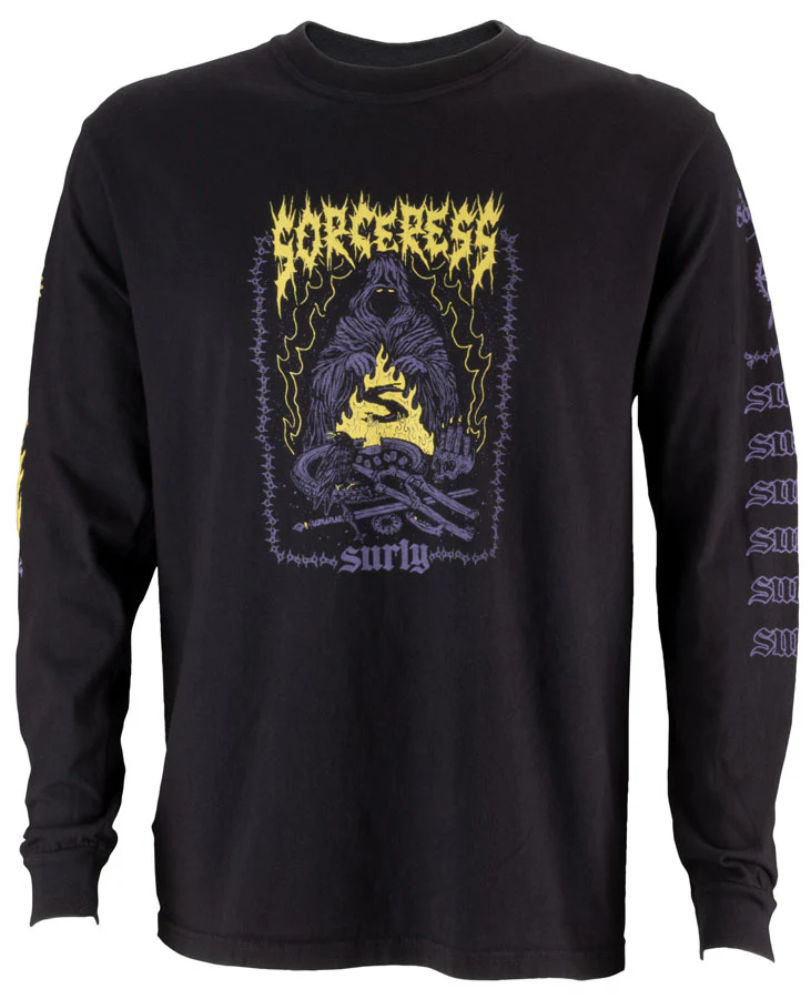 Surly Sorceress Long Sleeve Shirt Black - 2X-Large