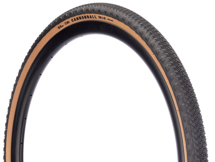 Teravail Cannonball Tire - 700 x 45 Tubeless Folding Tan Durable Fast Compound