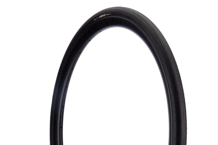 Teravail Rampart Tire - 700 x 35 Tubeless Folding BLK Durable Fast Compound