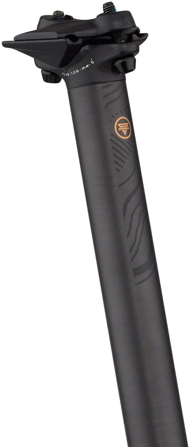 Teravail Stratum Carbon Seatpost - 31.6 x 400mm 0mm Offset Black