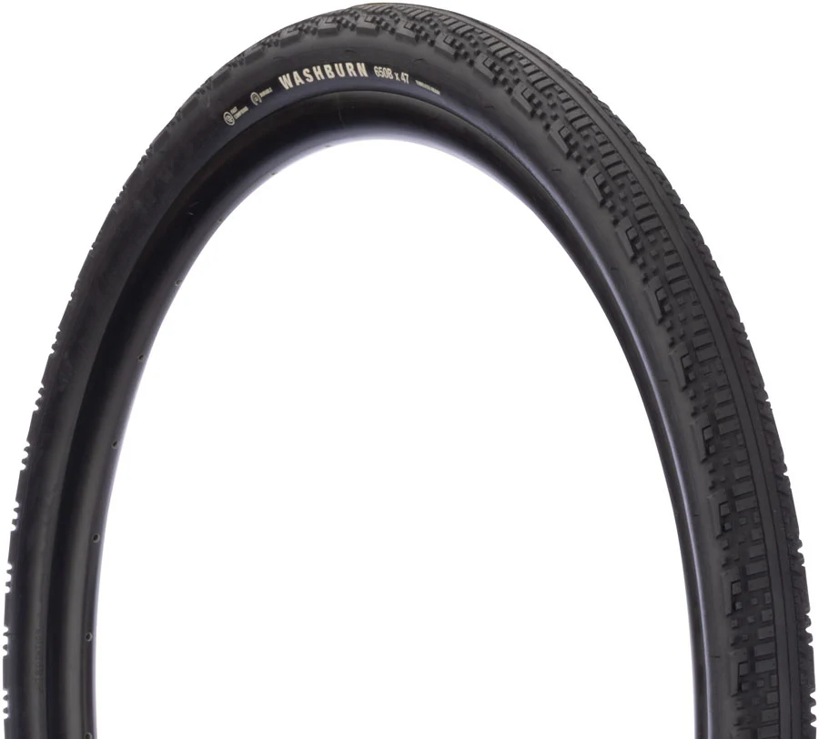 Teravail Washburn Tire - 650 x 47 Tubeless Folding BLK Light Supple Fast Compound