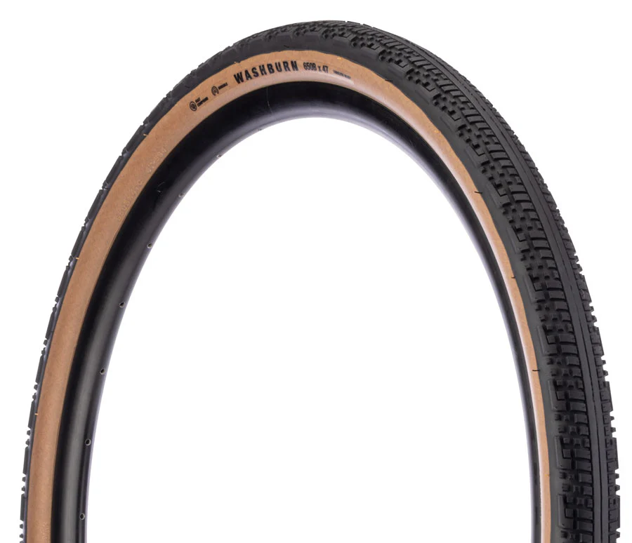 Teravail Washburn Tire - 650 x 47 Tubeless Folding Tan Durable Fast Compound