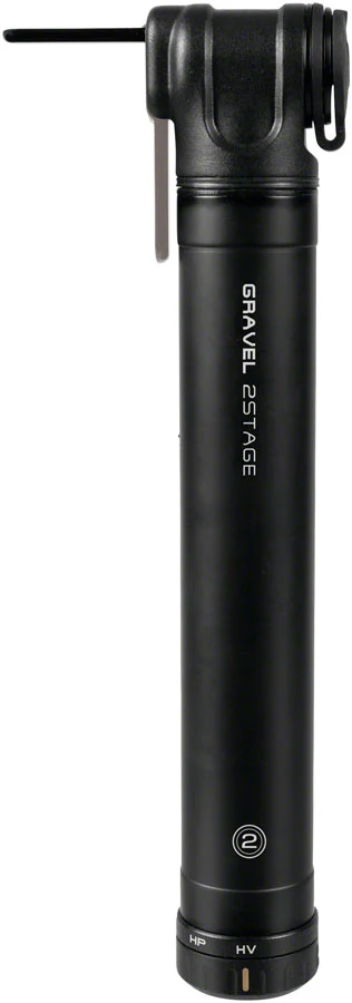 Topeak Gravel Mini Pump - 2Stage 90psi Black - Image 2