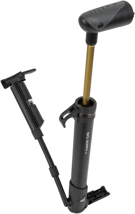 Topeak Mini Morph G Pump - with Gauge Black 140psi - Image 2