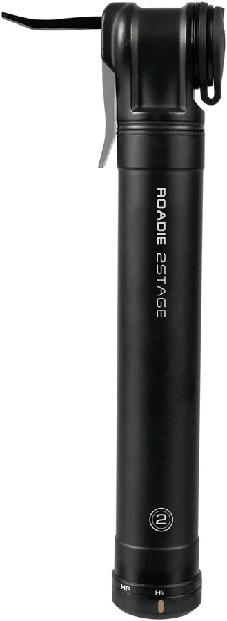 Topeak Roadie Mini Pump - 2Stage 160psi Black - Image 2