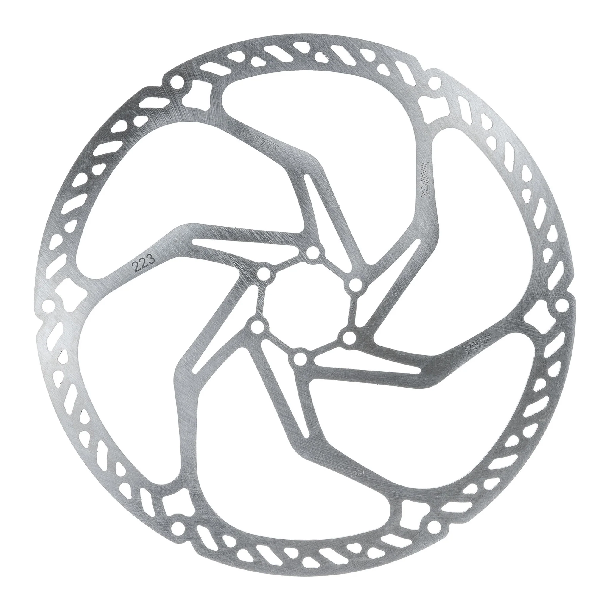 Trickstuff Downhill 223mm Rotor 6-Bolt Silver