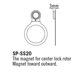 TRP Speed Sensor For Center Lock Rotors Outward