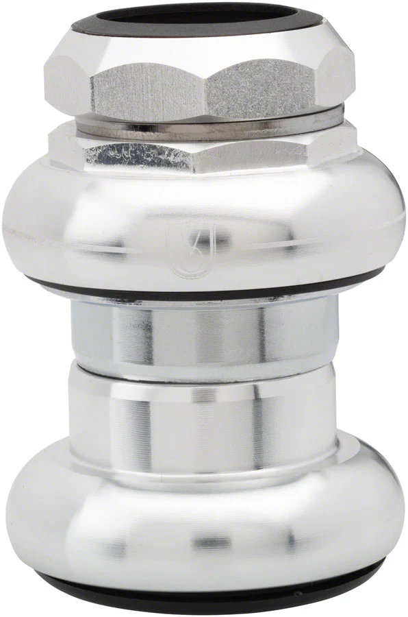 Velo Orange Threaded Headset - Caged Bearing EC29 /25.4-24tpi Upper | EC29/27 Lower Silver