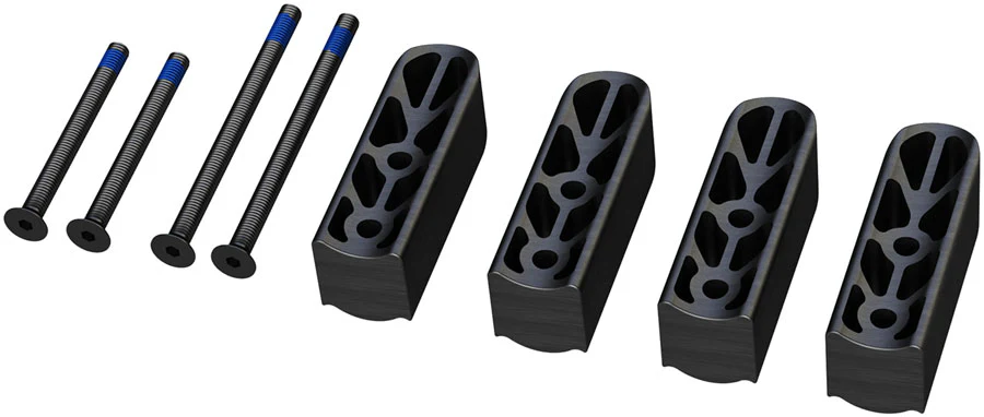 Vision Stack Spacer Kit For Team Clip-on Aero Bars Stack Height Adjustment – Alloy