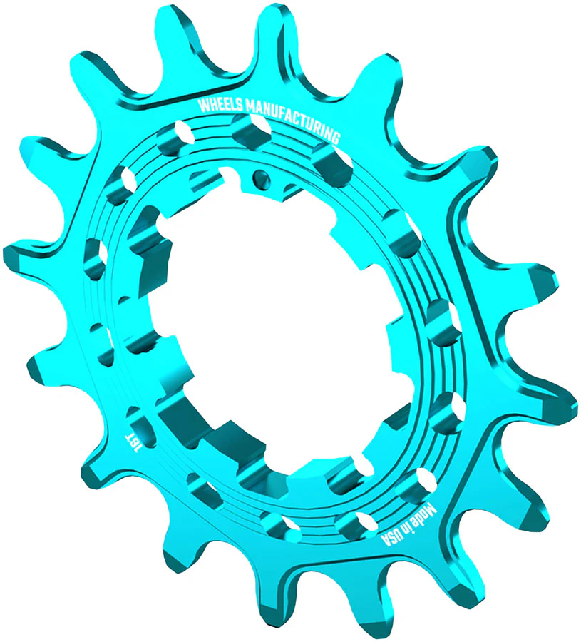 Wheels Manufacturing SOLO HG Cog - 16t Fits SOLO-HG Kits Teal - Image 2