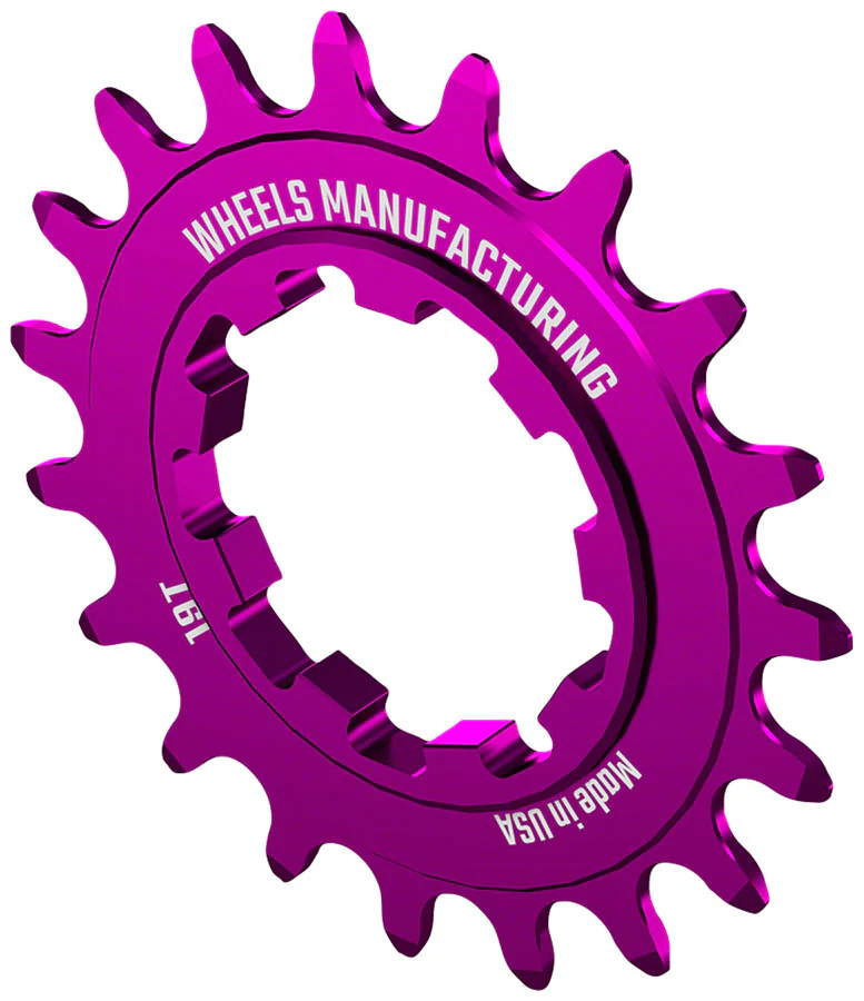 Wheels Manufacturing SOLO-SPEED Cog - 19t Fits SOLO-SPLINE SOLO-XD kits Purple - Image 2