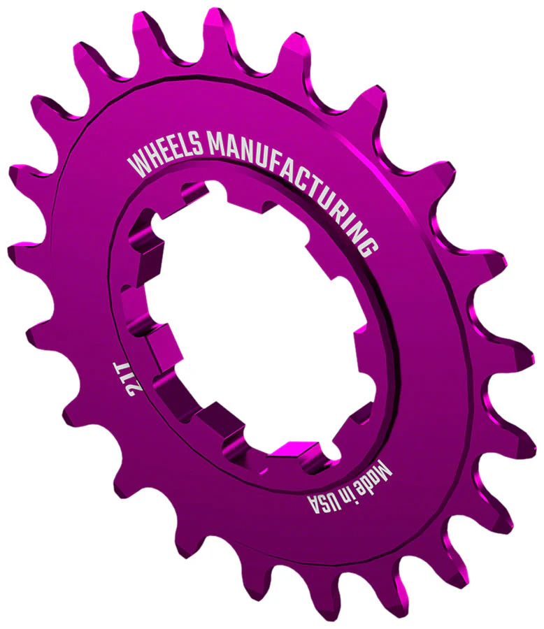 Wheels Manufacturing SOLO-SPEED Cog - 21t Fits SOLO-SPLINE SOLO-XD kits Purple - Image 2