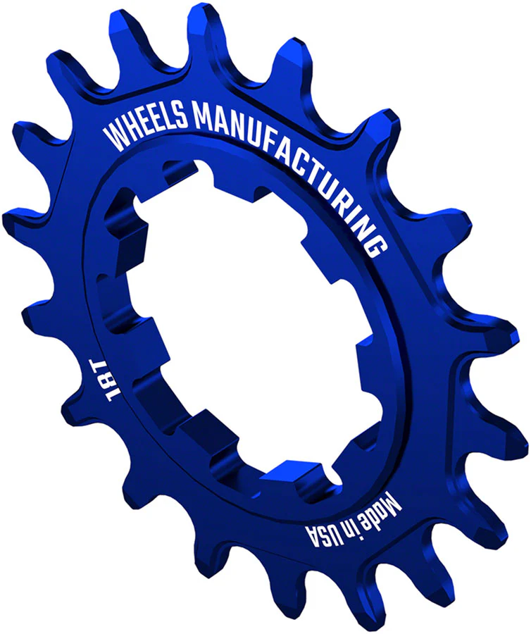 Wheels Manufacturing SOLO-SPEED Cog - 18t Fits SOLO-SPLINE SOLO-XD kits Blue - Image 2