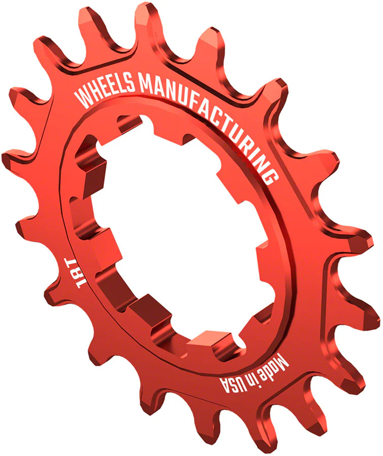 Wheels Manufacturing SOLO-SPEED Cog - 18t Fits SOLO-SPLINE SOLO-XD kits Red - Image 2