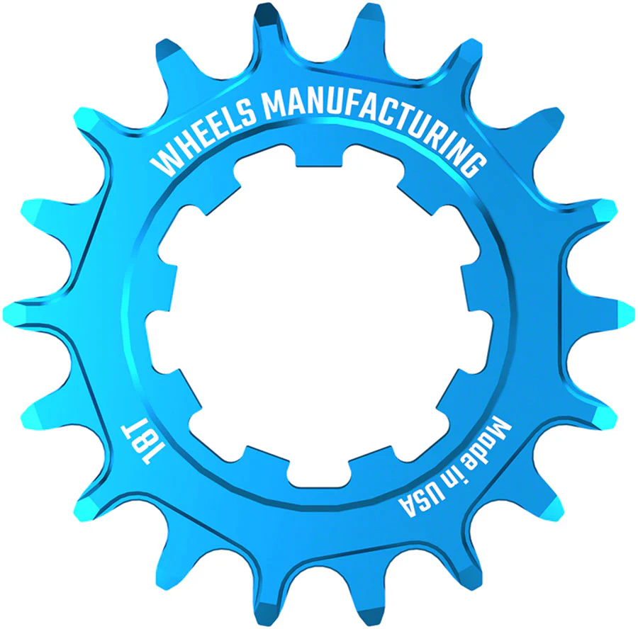 Wheels Manufacturing SOLO-SPEED Cog - 18t Fits SOLO-SPLINE SOLO-XD kits Teal