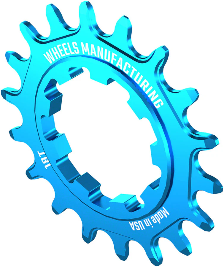 Wheels Manufacturing SOLO-SPEED Cog - 18t Fits SOLO-SPLINE SOLO-XD kits Teal - Image 2