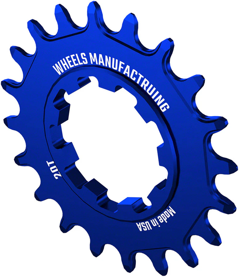 Wheels Manufacturing SOLO-SPEED Cog - 20t Fits SOLO-SPLINE SOLO-XD kits Blue - Image 2