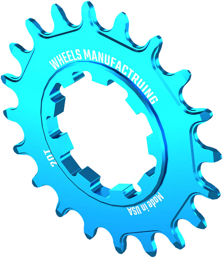 Wheels Manufacturing SOLO-SPEED Cog - 20t Fits SOLO-SPLINE SOLO-XD kits Teal - Image 2
