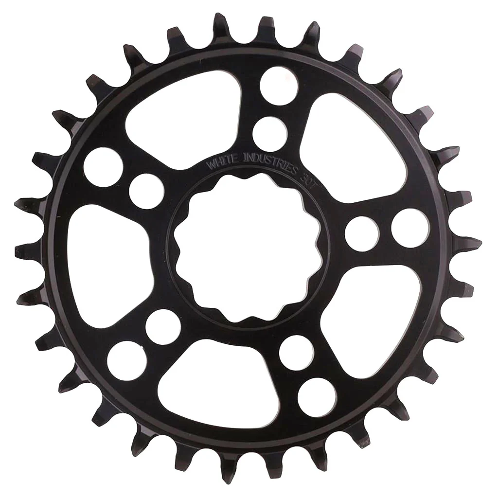 White Industries MR30 TSR 1x Chainring (0mm Offset) 34T Black