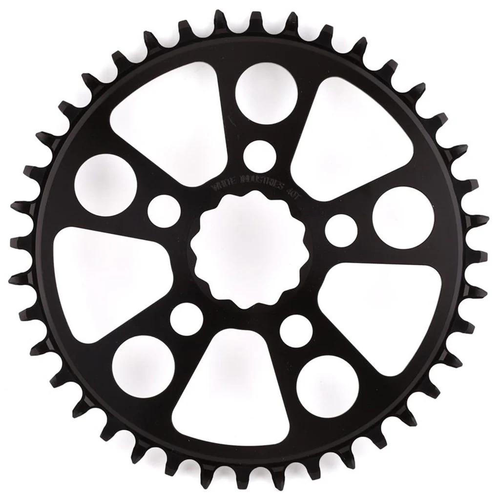 White Industries MR30 TSR 1x Chainring (3mm Offset) 38T Black