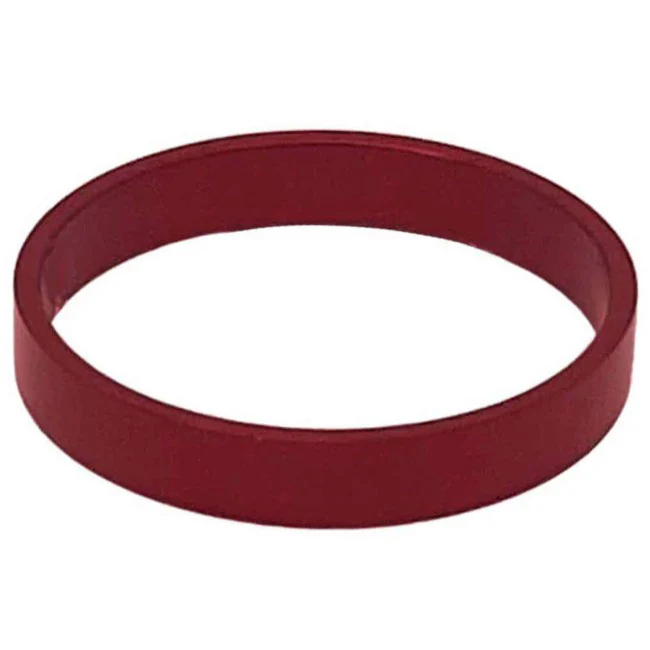 White Industries Straight Headset Spacer 5mm 1-1/8" Red Each