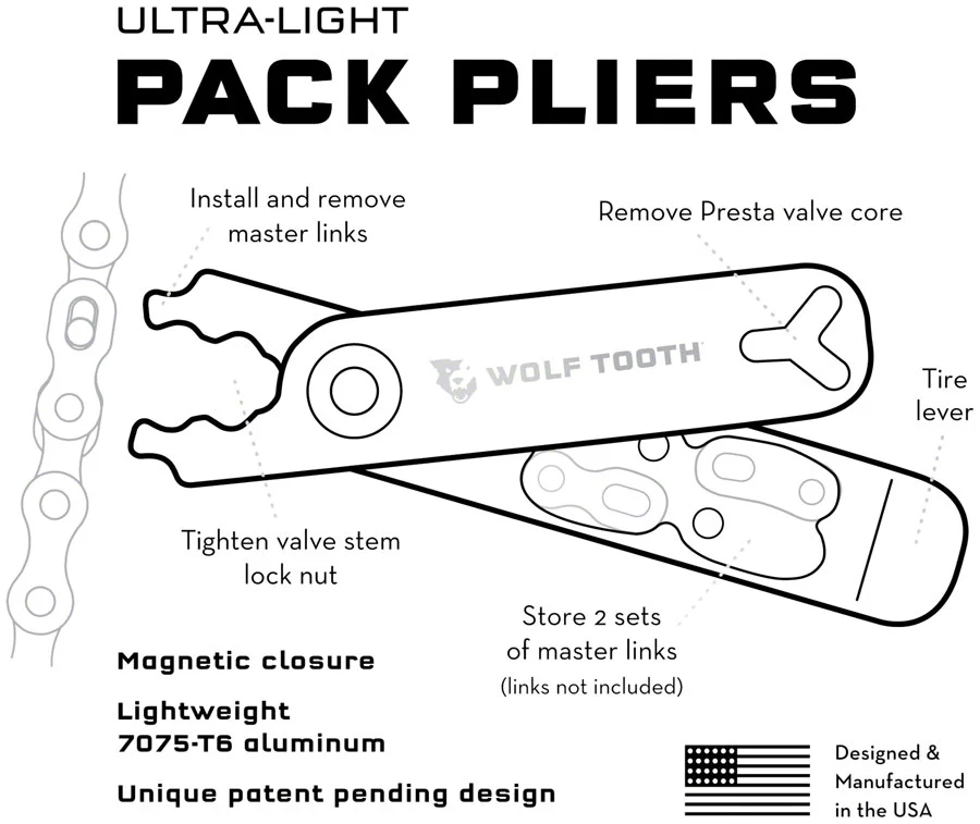 Wolf Tooth Masterlink Combo Pack Pliers Black - Image 2