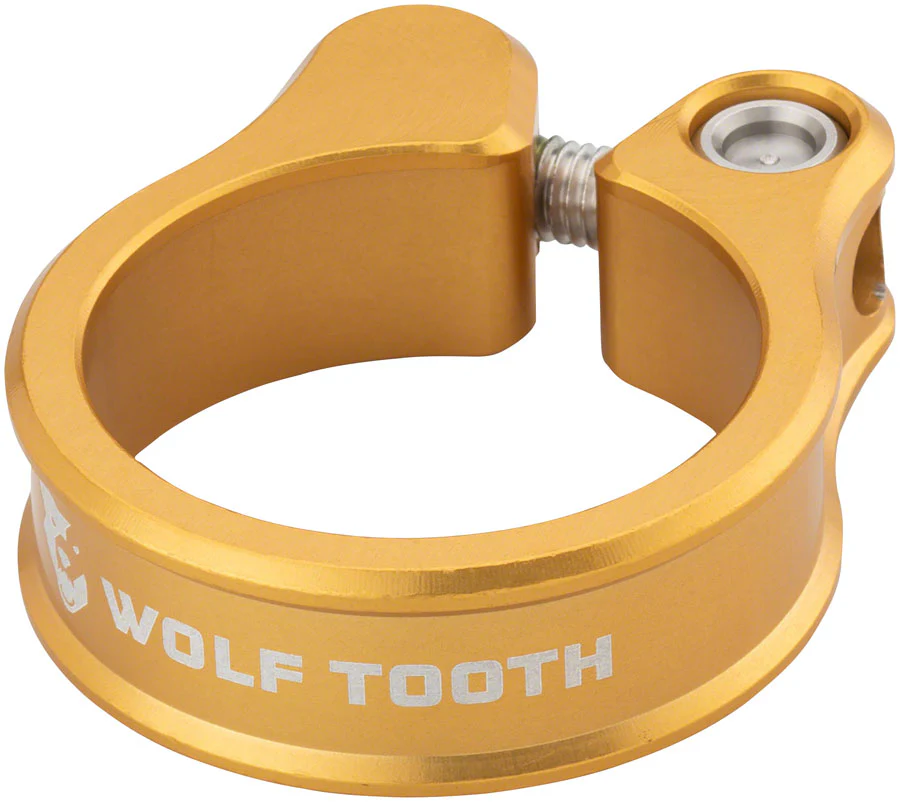 Wolf Tooth Seatpost Clamp - 36.4mm Bolt-On Gold