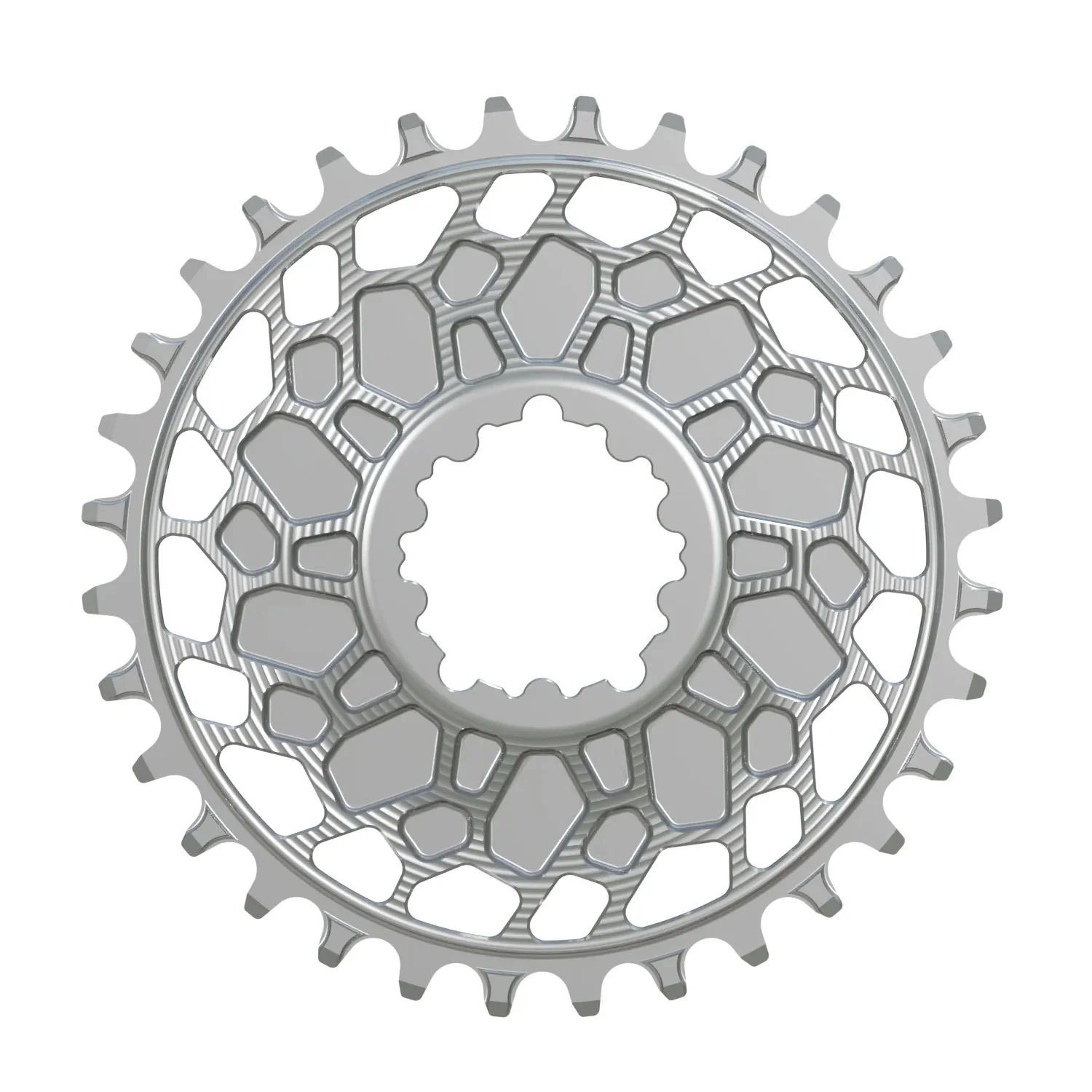 Works Components GEO Chainring SRAM 3-Bolt 30T Boost 3mm Slv