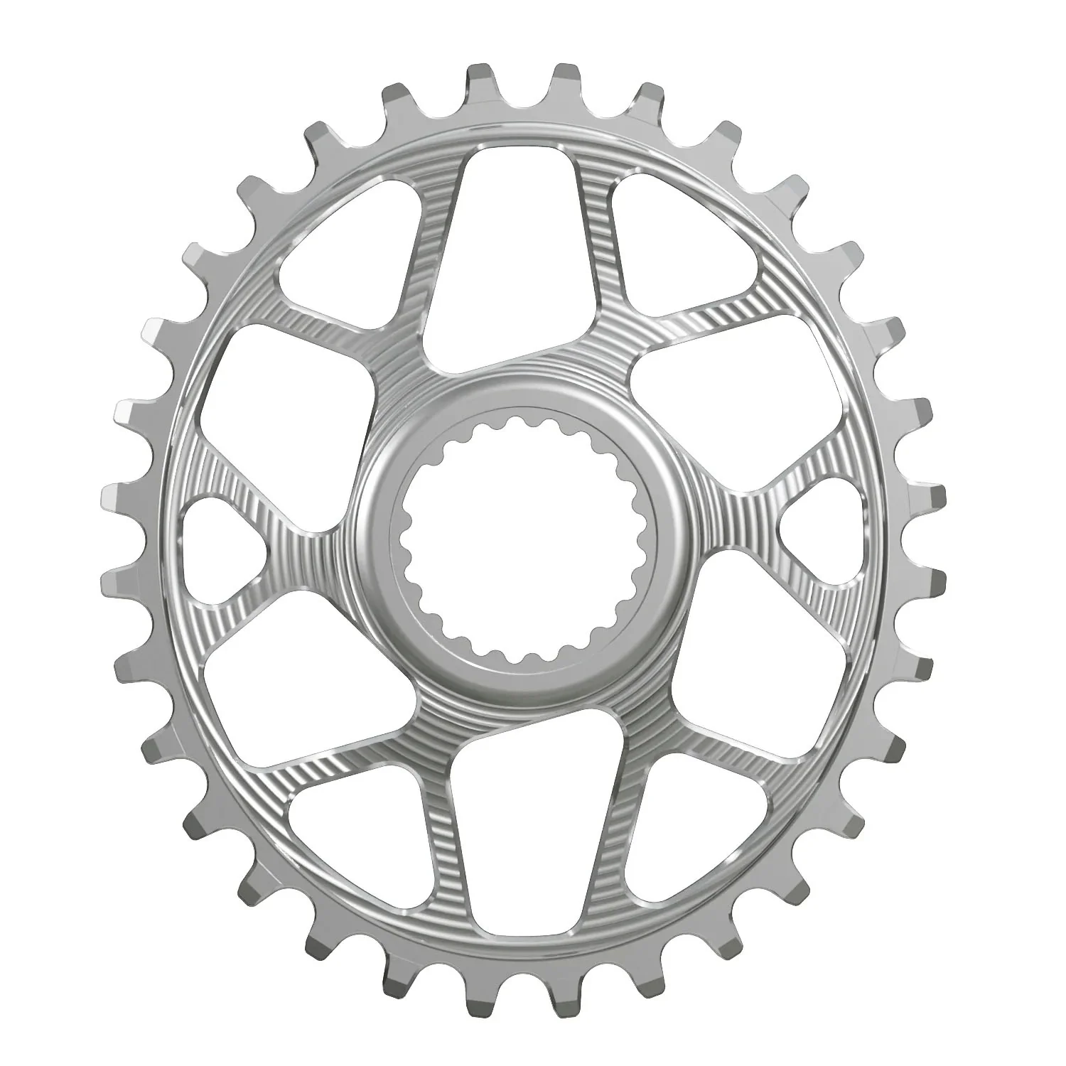 Works Components Oval Chainring Shimano DM 32T Boost 3mm Slv