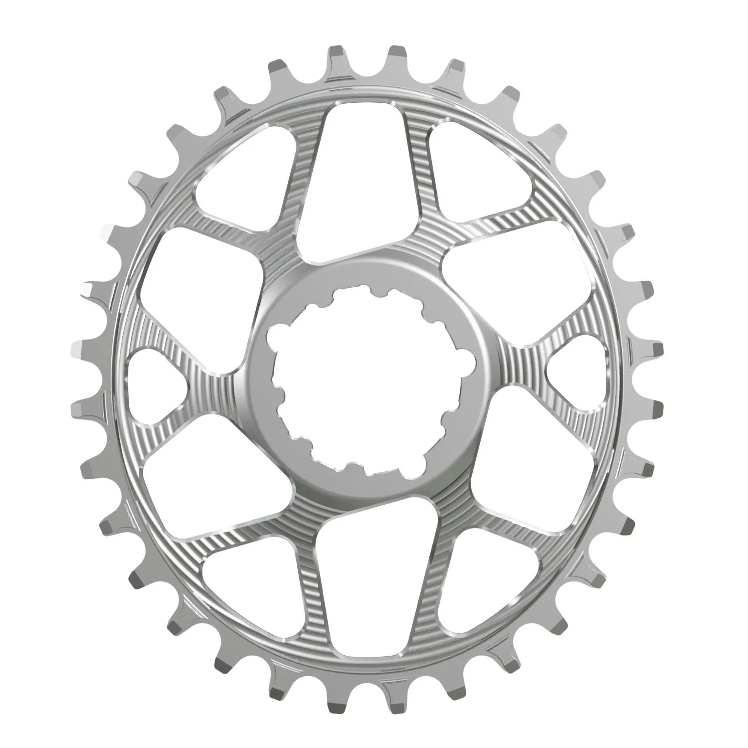 Works Components Oval Chainring SRAM 3-Bolt 30T Boost 3mm Slv
