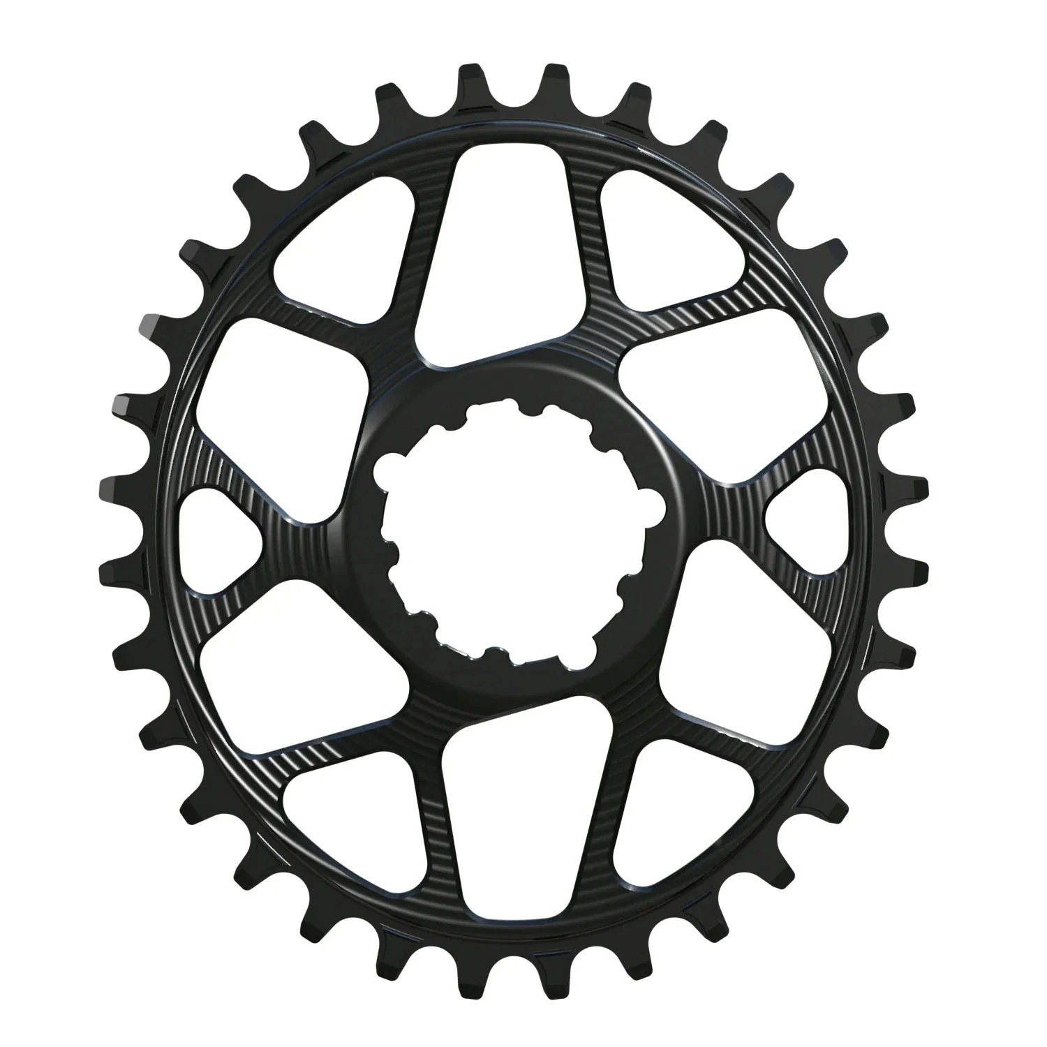 Works Components Oval Chainring SRAM 3-Bolt 32T Boost 3mm Blk