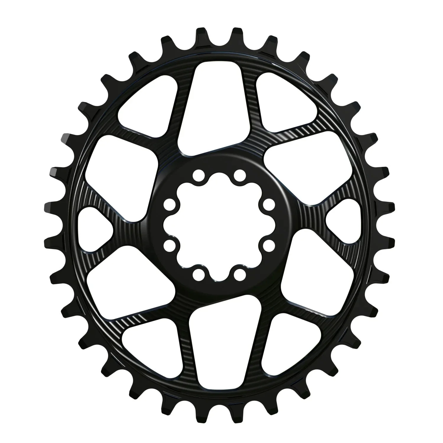 Works Components Oval Chainring SRAM 8-Bolt 32T Boost 3mm Blk
