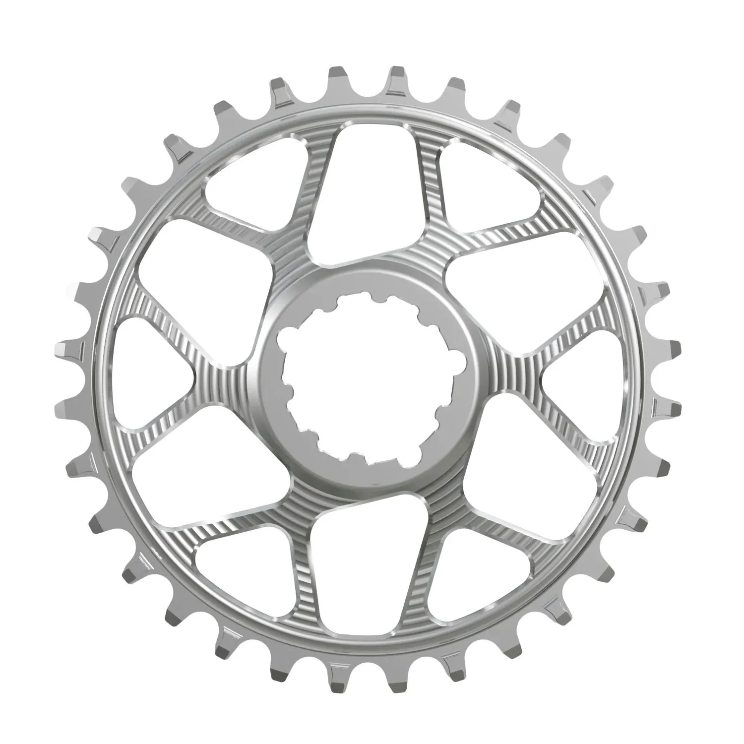 Works Components Round Chainring SRAM 3-Bolt 28T Boost 3mm Slv