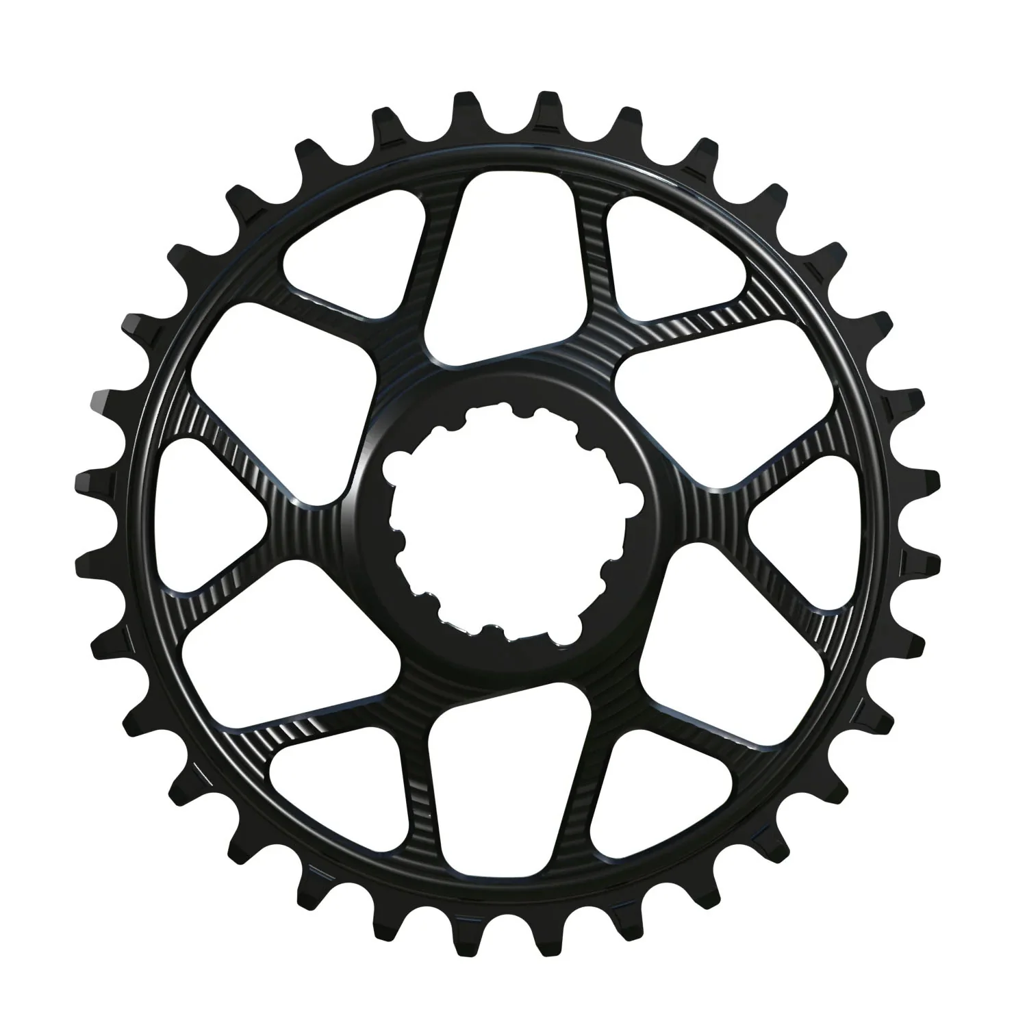 Works Components Round Chainring SRAM 3-Bolt 30T Boost 3mm Blk
