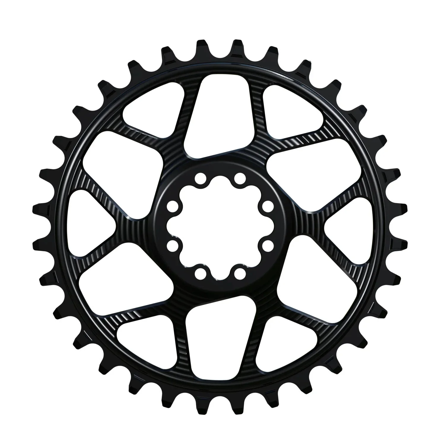 Works Components Round Chainring SRAM 8-Bolt 30T Boost 3mm Blk