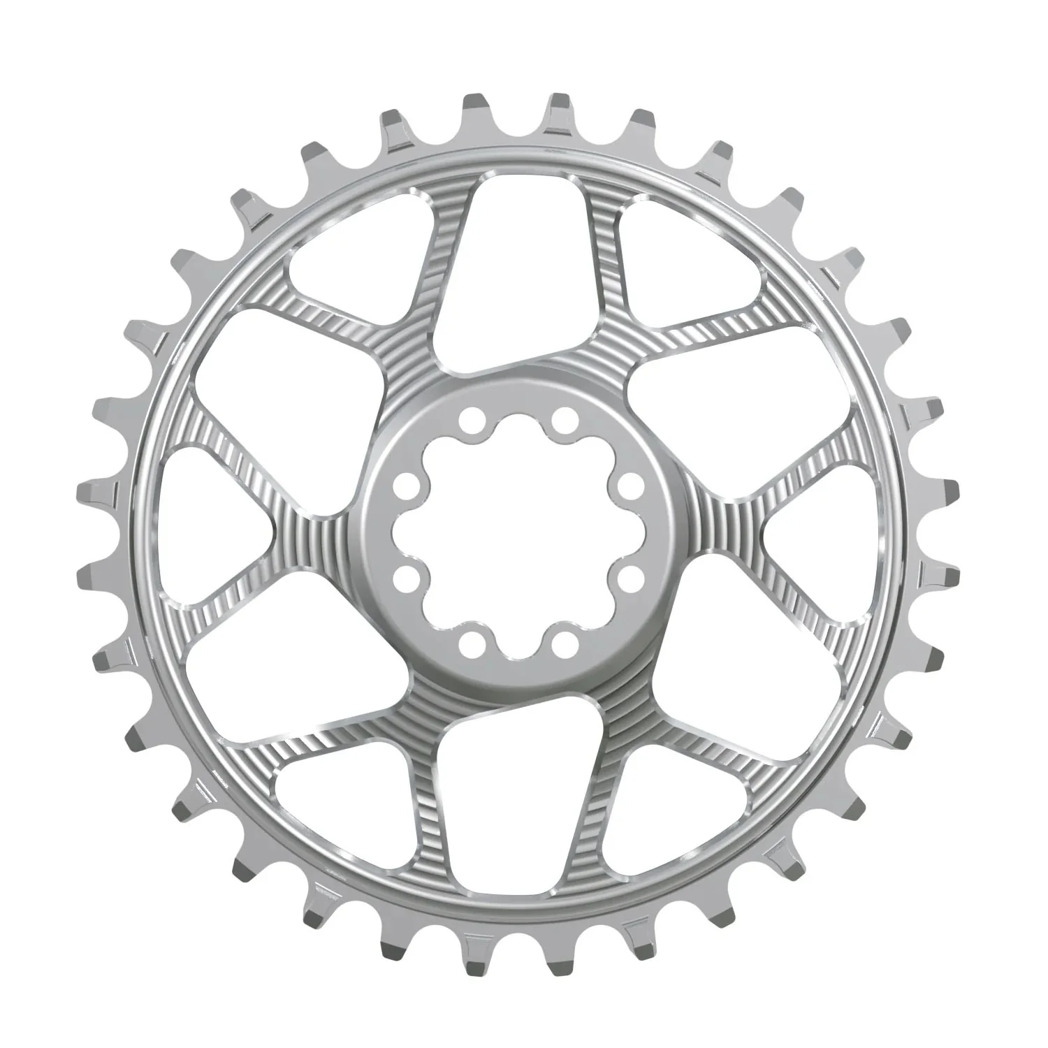 Works Components Round Chainring SRAM 8-Bolt 30T Boost 3mm Slv